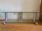 Spectral glazen tv meubel, Huis en Inrichting, Kasten | Televisiemeubels, Ophalen, 100 tot 150 cm, Minder dan 100 cm, Modern
