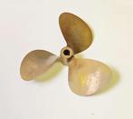 Bronzen 3 blads propellor schroef 25mm, Niet ingevuld, Zo goed als nieuw, Motor en Techniek, Zeilboot of Motorboot