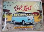 Reclamebord Volkswagen T1 Let's get lost, Ophalen of Verzenden, Zo goed als nieuw, Reclamebord
