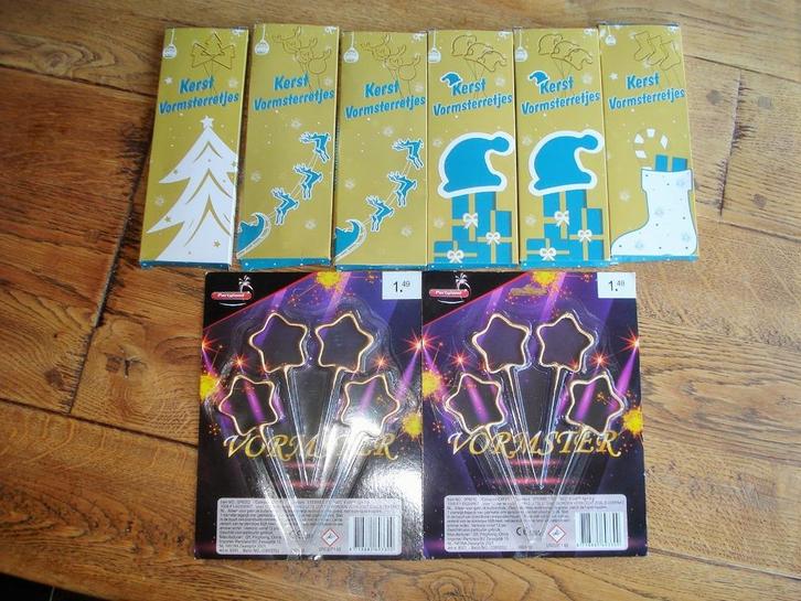 NIEUW - 8 doosjes met kerst sterretjes, Diversen, Kerst, Nieuw, Ophalen of Verzenden