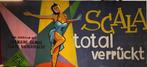 Geschilderde Bioscoop Reclame Scala total verrückt 1958, Ophalen of Verzenden, Gebruikt, Foto of Kaart