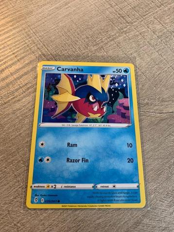 Carvanha 035/203 Evolving Skies - Pokémon Kaart beschikbaar voor biedingen