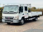Mitsubishi Canter 7C14D AIRCO 24V DUBBEL CABINE OPEN LAADBAK, Gebruikt, 4 cilinders, Wit, Origineel Nederlands