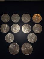 ZILVEREN MUNTEN  2,5G-10ST.   10G-2ST, Ophalen of Verzenden, Koningin Juliana