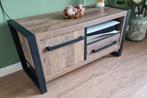 Tv meubel - stevig - mokka hout - 103cm breed, Huis en Inrichting, Kasten | Televisiemeubels, Ophalen, 100 tot 150 cm, Zo goed als nieuw