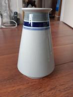 Retro/vintage wit met blauwe vaas ca. 19,5 cm hoog variant B, Blauw, Aardewerk of Porselein, Ophalen of Verzenden, Zo goed als nieuw