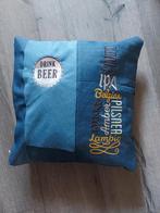 Exclusief kussenovertrek met biersoorten erop geborduurd, Ophalen of Verzenden, Zo goed als nieuw, Overige merken