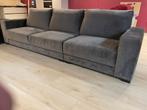 Mooie taupe/bruine grijze bank suede, Ophalen, 75 tot 100 cm, Zo goed als nieuw, Stof