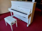 Witte Yamaha U1 Silent piano- gereviseerd met 10 jr gar., Muziek en Instrumenten, Piano's, Gebruikt, Zwart, Ophalen of Verzenden