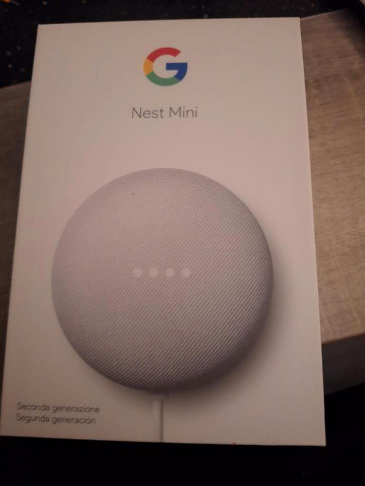 Google Nest Mini (2e generatie) - Nieuw in doos, Audio, Tv en Foto, Luidsprekers, Nieuw, Overige typen, Minder dan 60 watt, Overige merken