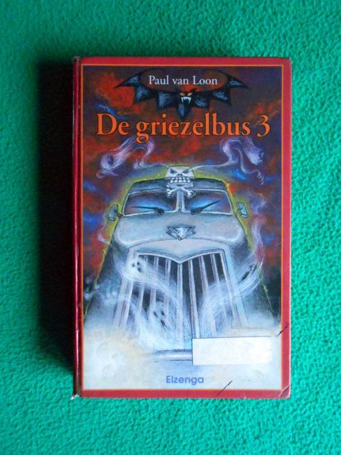 Paul van Loon: Griezelbus 3 (uitg. Elzenga, bibliotheekex.), Boeken, Kinderboeken | Jeugd | onder 10 jaar, Ophalen of Verzenden