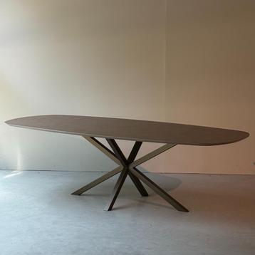 HPL tafel 260x120 roest kleur Nieuw met lichte schade beschikbaar voor biedingen