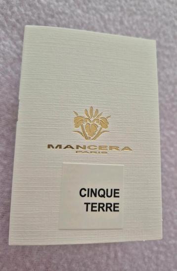 MANCERA Cinque Terre sample proefje NIEUW testertje edp  beschikbaar voor biedingen