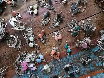 Handgemaakte oorbellen uit Peru vintage oorhangers  beschikbaar voor biedingen
