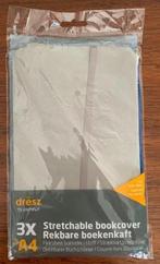 3x rekbare boekenkaft NIEUW; Dresz to expresz, grijs, bl zwa, Ophalen of Verzenden, Nieuw