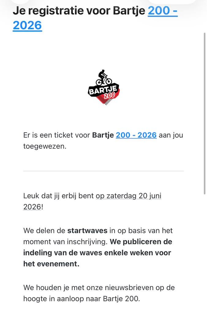 Bartje 200 ticket, Eén persoon, Overige soorten