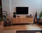 WOOOD New Gravure Tv-meubel B 150 cm - Eiken - Naturel, Ophalen, 25 tot 50 cm, Minder dan 100 cm