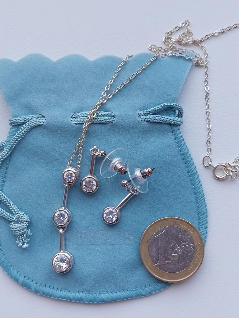 Ketting,oorbellen, oriflame, Met kristal, Overige materialen, Gebruikt, Ophalen of Verzenden