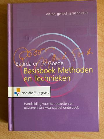 Basisboek Methoden en technieken opzetten v.e. onderzoek beschikbaar voor biedingen