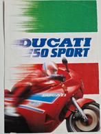 Ducati 750 Sport 1988 folder, Motoren, Ophalen of Verzenden, Ducati