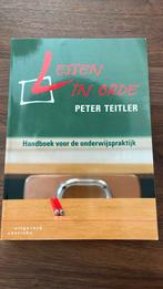 Peter Teitler - Lessen in orde, Sociale wetenschap, Ophalen of Verzenden, Zo goed als nieuw, Peter Teitler