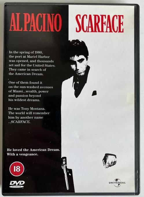 DVD Scarface (1983), Cd's en Dvd's, Dvd's | Thrillers en Misdaad, Zo goed als nieuw, Maffia en Misdaad, Vanaf 16 jaar, Ophalen of Verzenden