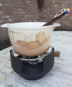 Vintage NOMAR STAUB compleet fondue set decor keuken NIEUW!!, Huis en Inrichting, Keuken | Potten en Pannen, Keramische plaat