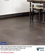 Quick-Step Grote Tegel Laminaat Beton Donker 9,5mm dik, Grote tegel laminaat bruin, Bruin, 75 m² of meer, Nieuw