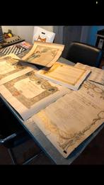 ANTIEKE DOCUMENTEN MENU DIPLOMA HULDE BRIEF, Antiek en Kunst, Ophalen of Verzenden