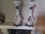 Opaline olielampen Napoleon & Marie Louise, Antiek en Kunst, Antiek | Lampen, Ophalen of Verzenden