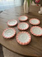 Vintage gebaksschotel set 14 stuks, Ophalen of Verzenden