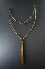Vintage brutalist/modernist ketting, Ophalen of Verzenden, Zo goed als nieuw, Overige materialen