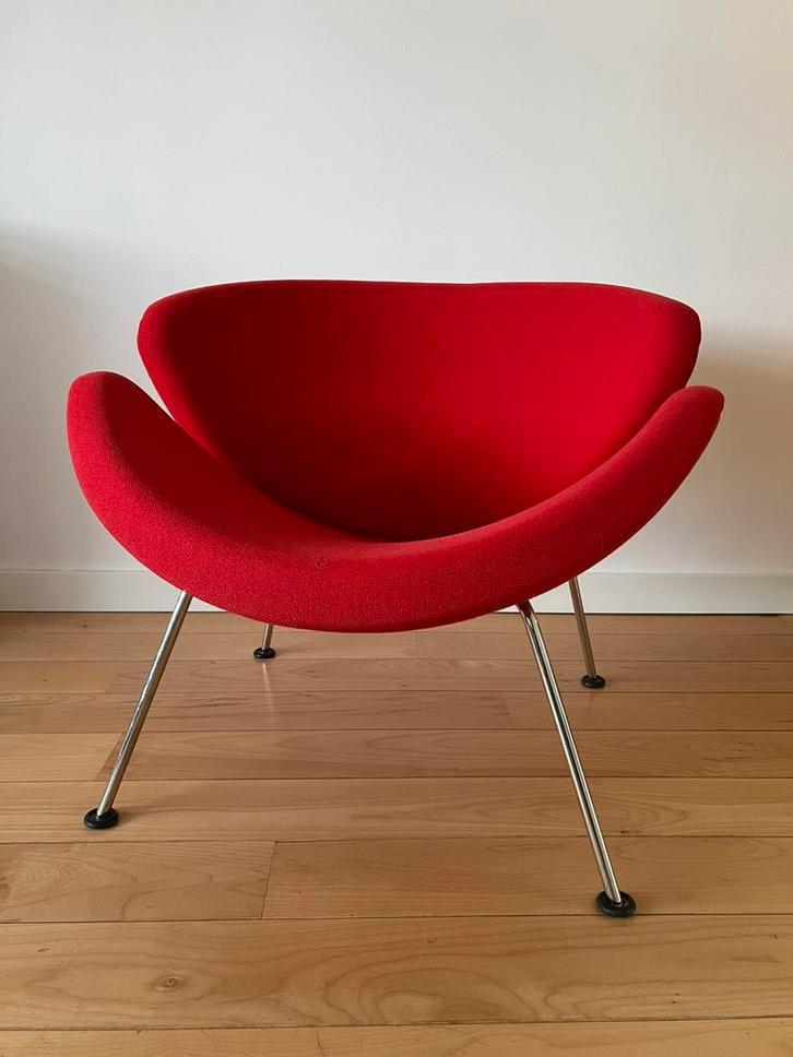 Artifort stoel slice in rode uitvoering, Huis en Inrichting, Stoelen, Zo goed als nieuw, Eén, Rood, Ophalen