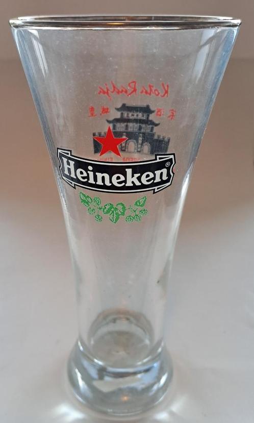 HEINEKEN - 4 bierglazen, Verzamelen, Biermerken, Zo goed als nieuw, Glas of Glazen, Heineken, Ophalen of Verzenden