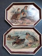 Twee dienbladen met Jacht afbeelding., Antiek en Kunst, Ophalen of Verzenden