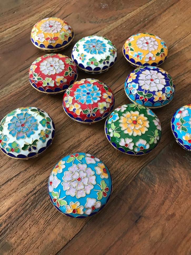 Chinese lak doosjes handwerk hand beschilderd sieraden doos, Huis en Inrichting, Woonaccessoires | Overige, Nieuw, Ophalen of Verzenden