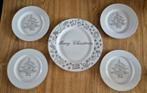 Riviera Maison Kerst borden, Ophalen, Zo goed als nieuw, Porselein, Bord(en)
