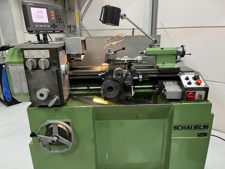 Schaublin 125C, Doe-het-zelf en Verbouw, Draaibanken, Gebruikt, Metaaldraaibank, Minder dan 500 mm, Ophalen