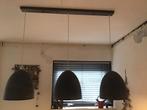 Betonlook hanglamp 3 lampenkappen grijs, Ophalen, Zo goed als nieuw