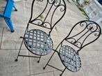 Gietijzeren tuin stoeltjes Opklapbaar, Ophalen, Gebruikt, Metaal
