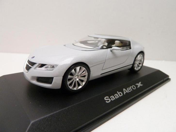 Saab Aero X  '' saab collection 1/43 '', Hobby en Vrije tijd, Modelauto's | 1:43, Zo goed als nieuw, Auto, Overige merken, Ophalen of Verzenden