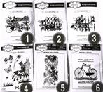 Keuze uit 6 stempels diverse thema's Creative Expressions, Hobby en Vrije tijd, Stempelen, Ophalen of Verzenden, Nieuw, EZ-mounted stempel