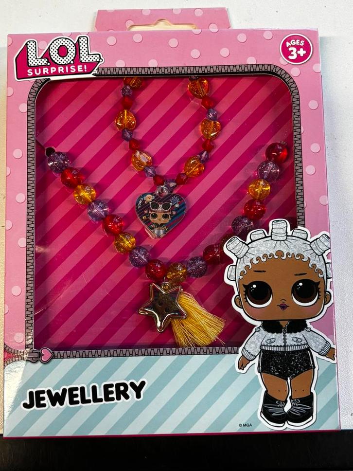 NIEUW! LOL sieradenset 1 ketting 1 armband multi color €2,99, Sieraden, Tassen en Uiterlijk, Kindersieraden, Nieuw, Ketting, Overige kleuren