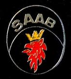 Saab logo pin- ovaal epoxy, Verzamelen, Verzenden, Nieuw, Transport, Speldje of Pin