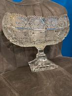 Kristallen fruitschaal op voet, Ophalen of Verzenden