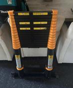 Telescoopladder 13 treden, Doe-het-zelf en Verbouw, Ladders en Trappen, Ophalen, Zo goed als nieuw, Ladder, Opvouwbaar of Inschuifbaar