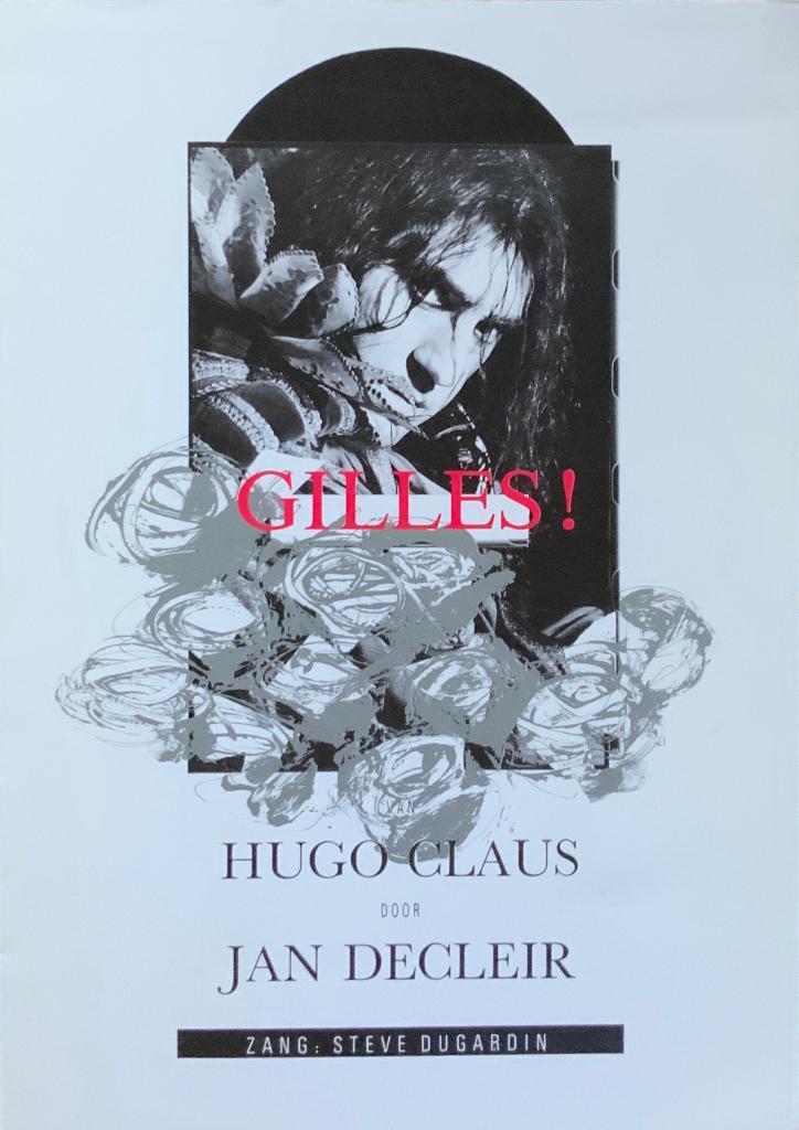 Folder Gilles (Hugo Claus - Jan Decleir - Steve Dugardin)., Verzamelen, Muziek, Artiesten en Beroemdheden, Ophalen of Verzenden
