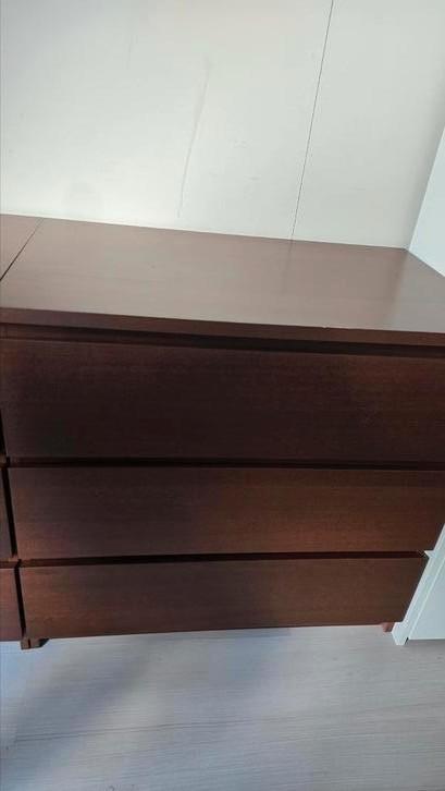 Ikea Malm ladekast bruin, Huis en Inrichting, Kasten | Ladekasten, Gebruikt, Minder dan 100 cm, 50 tot 100 cm, 25 tot 50 cm, Overige houtsoorten