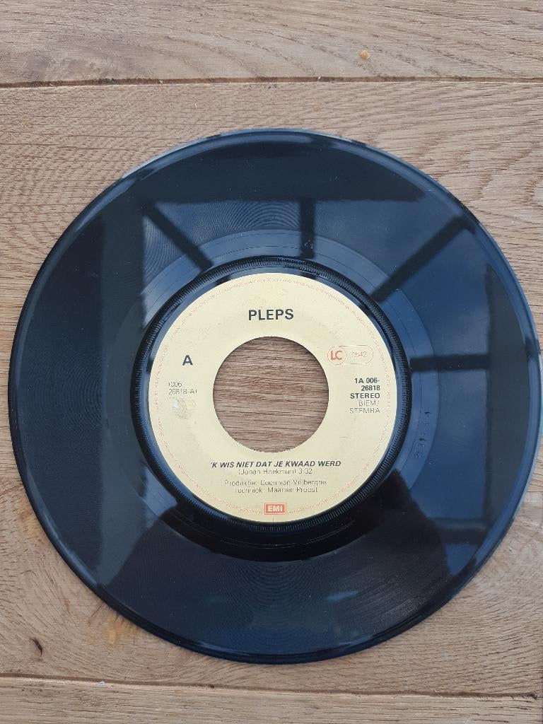 # 0595	Pleps	k wis niet dat je kwaad werd, Cd's en Dvd's, Gebruikt, 7 inch, Single, Ophalen of Verzenden