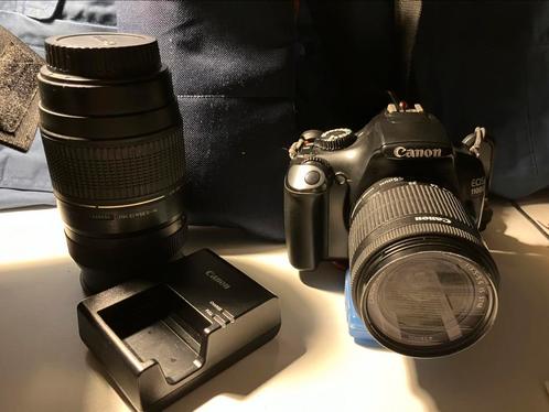 Camera Canon 1100D met toebehoren en lens, Audio, Tv en Foto, Fotocamera's Digitaal, Zo goed als nieuw, Canon, Ophalen of Verzenden